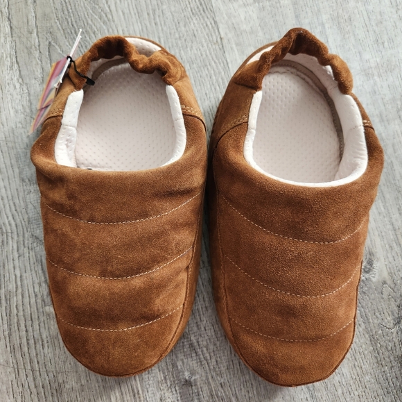 NWT Moon Boot Elastic Back Slip On Puffy Sandals Brown Sz 9.5/10 W - Picture 4 of 8